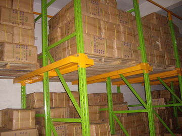 high density Drive in pallet racking with spray powder coating finished